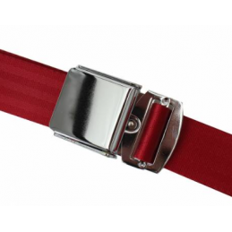 Seat Belts - Chrome & Red...