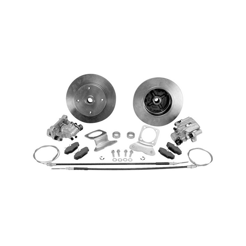 Rear Disc Brake Kit; With E. brake single piston calipers