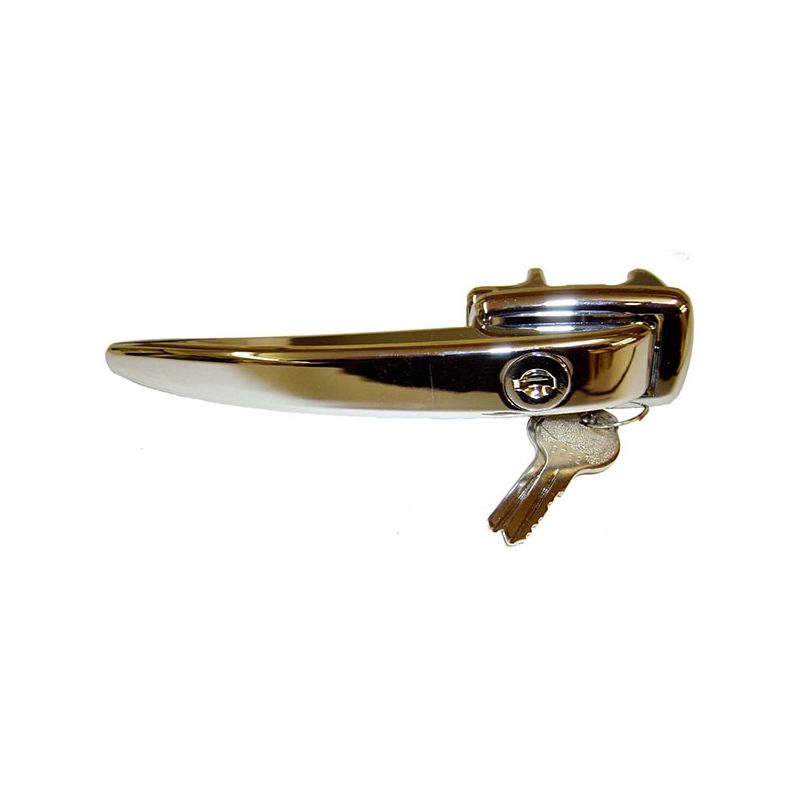 Door Handle w/Keys; Chr. Locking