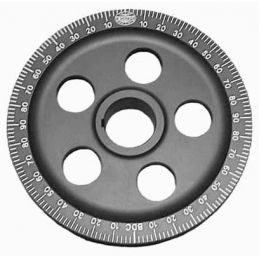 Anodized Degree Crankshaft Pulley With Etched Numbers; Black w/holes