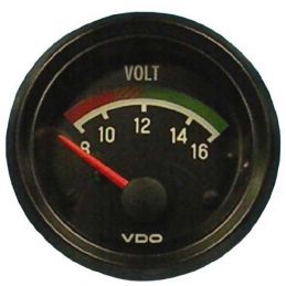 VDO Performance Instruments - Cockpit; Voltmeter 2 1/16"