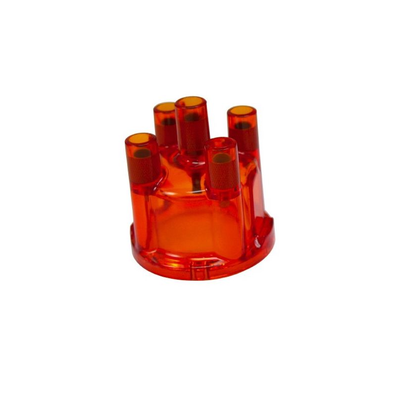 Transparent Distributor Caps; Red