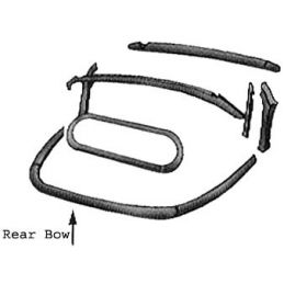 Convertible Rear Bows; 3 pcs