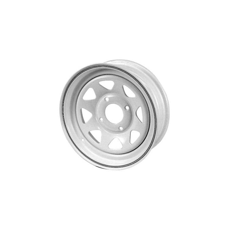 Steel Wheels; 15 x 8 White