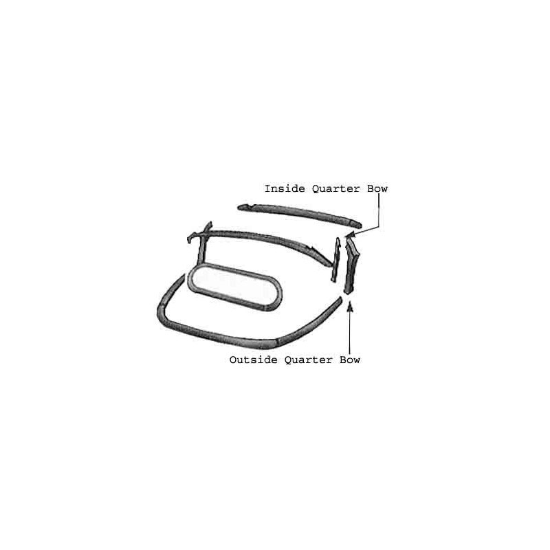 Convertible Inside Quarter Bows; Pair