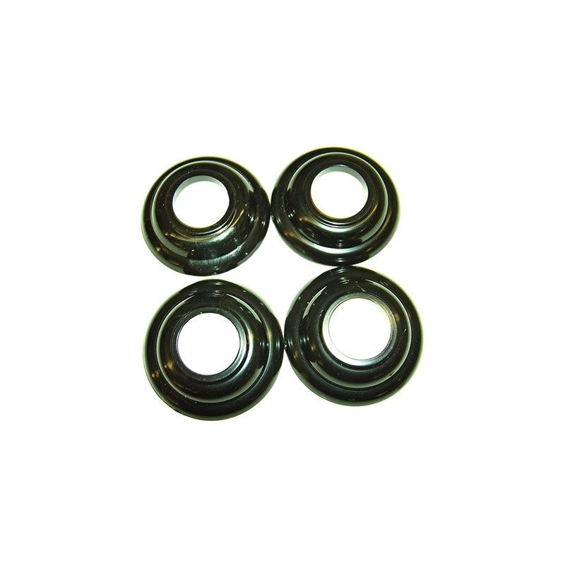 Door Handle/Window Crank Buffers; Black (4pc.)