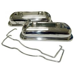 Stainless Steel Valve Covers; (pr)