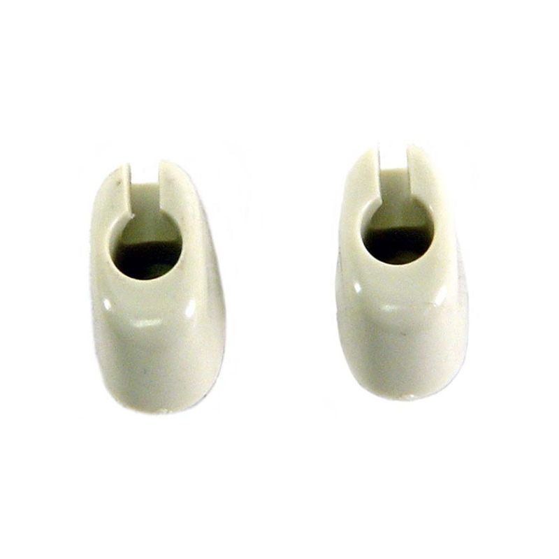 Sunvisor Clips; White (pr)