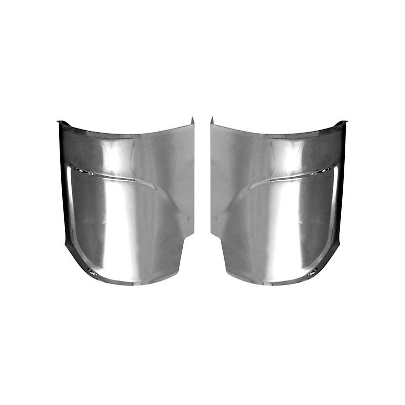 Front & Rear Fender Guards; Rear Stainless Steel