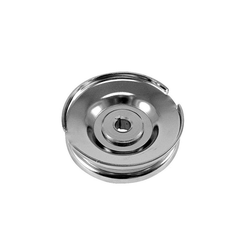 Chrome 12v Generator Pulley; 12 volt chrome