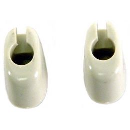 Sunvisor Clips; White (pr)