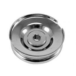 Chrome 12v Generator Pulley; 12 volt chrome