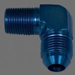 Stainless Steel Oil Hose Fittings; Adapter end 90 3/8" pipe to 8-AN