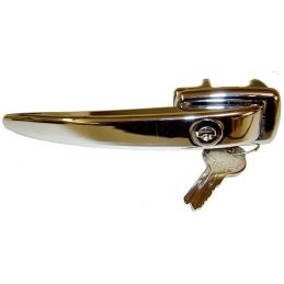 Door Handle w/Keys; Chr. Locking