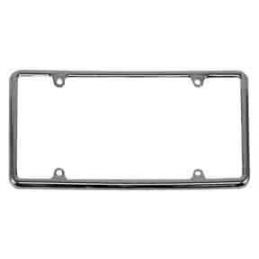 Chrome License Plate Frame; Chrome