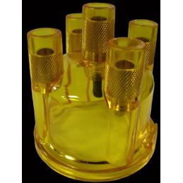 Transparent Distributor Caps; Yellow