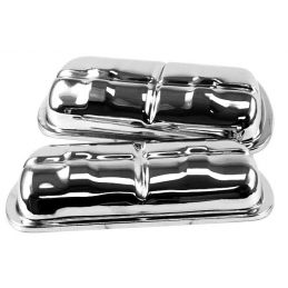 Chrome Valve Covers; Chrome (pr)