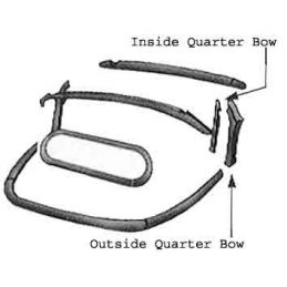 Convertible Outside Quarter Bows; Pair