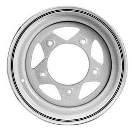 Steel Wheels; 15 x 6 White