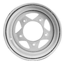 Steel Wheels; 15 x 7 White