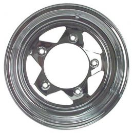 Steel Wheels; 15 x 6 Chrome