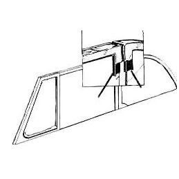 Convertible Side Window Rubber Insert